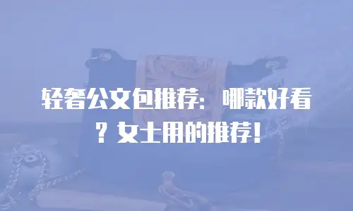 轻奢公文包推荐：哪款好看？女士用的推荐！