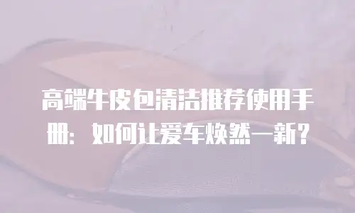 高端牛皮包清洁推荐使用手册：如何让爱车焕然一新？