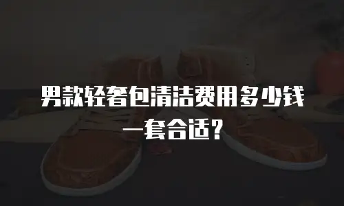 男款轻奢包清洁费用多少钱一套合适？