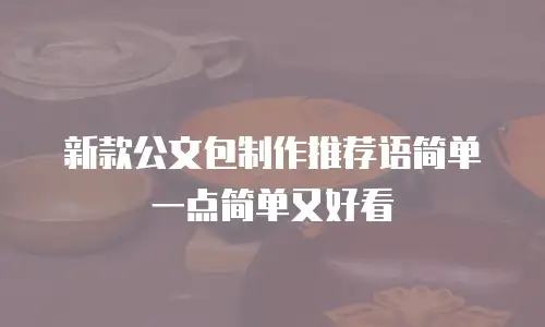 新款公文包制作推荐语简单一点简单又好看