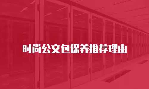 时尚公文包保养推荐理由