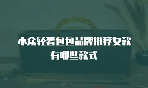 小众轻奢包包品牌推荐女款有哪些款式