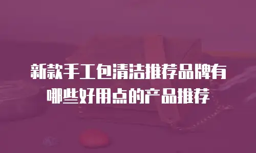 新款手工包清洁推荐品牌有哪些好用点的产品推荐