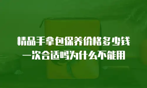精品手拿包保养价格多少钱一次合适吗为什么不能用