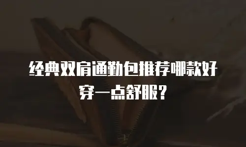 经典双肩通勤包推荐哪款好穿一点舒服？