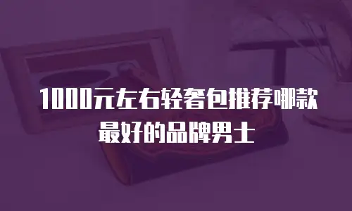 1000元左右轻奢包推荐哪款最好的品牌男士