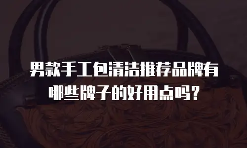男款手工包清洁推荐品牌有哪些牌子的好用点吗？