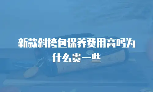 新款斜挎包保养费用高吗为什么贵一些