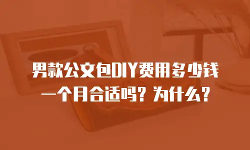 男款公文包DIY费用多少钱一个月合适吗？为什么？