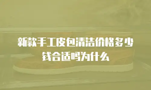 新款手工皮包清洁价格多少钱合适吗为什么