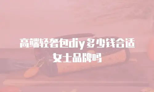 高端轻奢包diy多少钱合适女士品牌吗