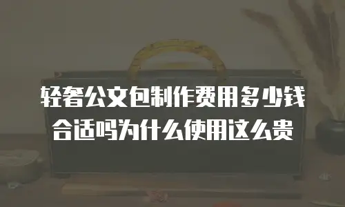 轻奢公文包制作费用多少钱合适吗为什么使用这么贵