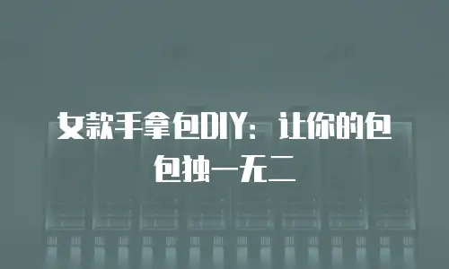 女款手拿包DIY：让你的包包独一无二