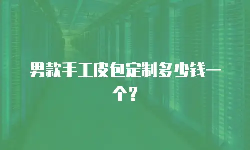 男款手工皮包定制多少钱一个？
