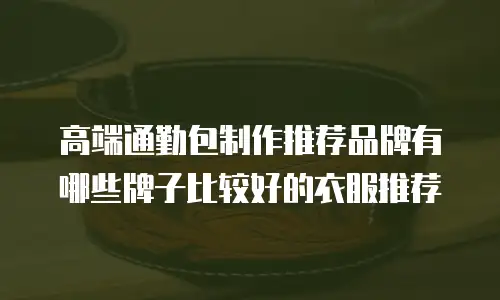 高端通勤包制作推荐品牌有哪些牌子比较好的衣服推荐