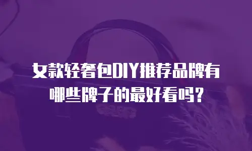 女款轻奢包DIY推荐品牌有哪些牌子的最好看吗？