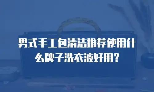 男式手工包清洁推荐使用什么牌子洗衣液好用？