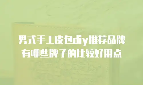 男式手工皮包diy推荐品牌有哪些牌子的比较好用点