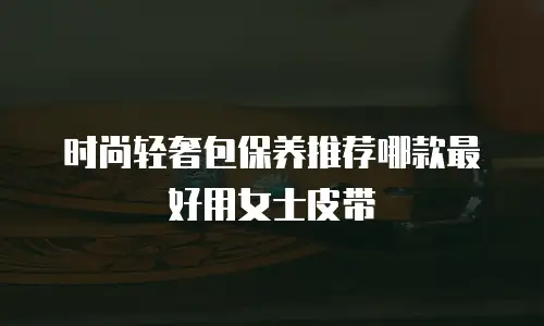 时尚轻奢包保养推荐哪款最好用女士皮带