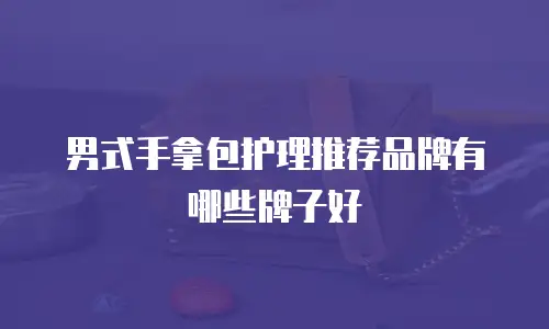 男式手拿包护理推荐品牌有哪些牌子好