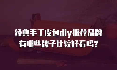 经典手工皮包diy推荐品牌有哪些牌子比较好看吗？