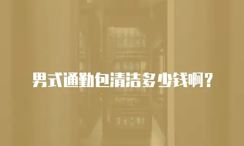 男式通勤包清洁多少钱啊？