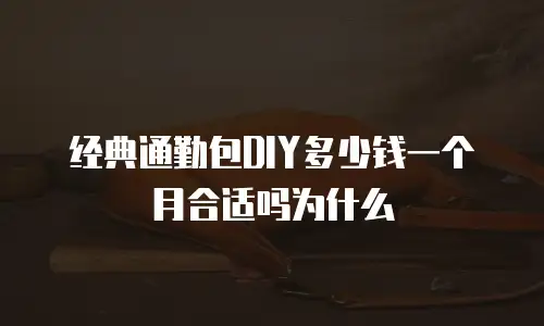 经典通勤包DIY多少钱一个月合适吗为什么