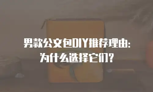 男款公文包DIY推荐理由：为什么选择它们？