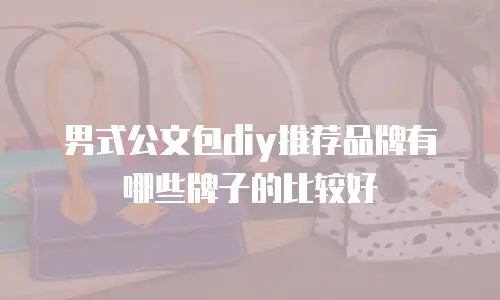男式公文包diy推荐品牌有哪些牌子的比较好