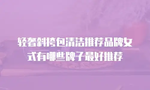 轻奢斜挎包清洁推荐品牌女式有哪些牌子最好推荐