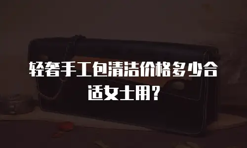 轻奢手工包清洁价格多少合适女士用？