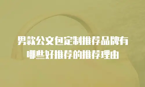 男款公文包定制推荐品牌有哪些好推荐的推荐理由
