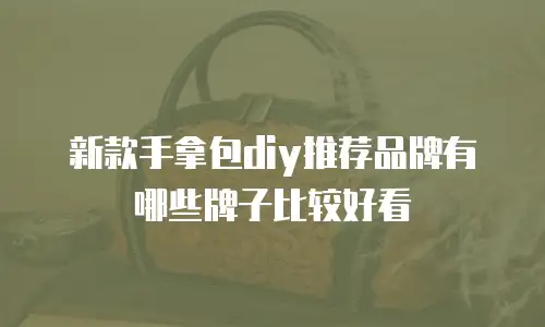 新款手拿包diy推荐品牌有哪些牌子比较好看