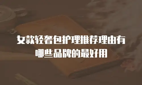 女款轻奢包护理推荐理由有哪些品牌的最好用
