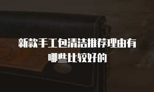 新款手工包清洁推荐理由有哪些比较好的