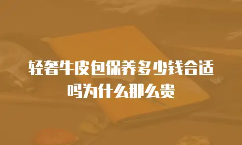 轻奢牛皮包保养多少钱合适吗为什么那么贵