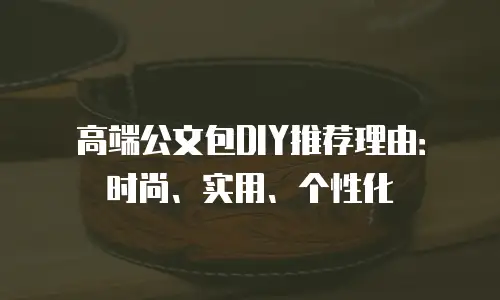 高端公文包DIY推荐理由：时尚、实用、个性化