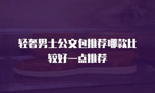 轻奢男士公文包推荐哪款比较好一点推荐