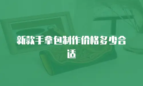 新款手拿包制作价格多少合适