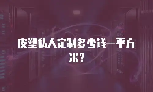 皮塑私人定制多少钱一平方米？