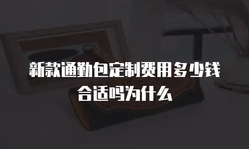 新款通勤包定制费用多少钱合适吗为什么