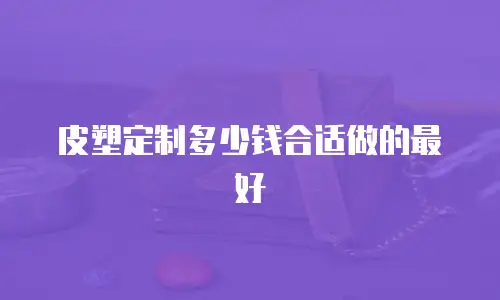 皮塑定制多少钱合适做的最好