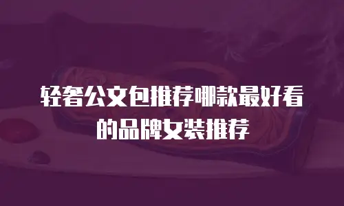 轻奢公文包推荐哪款最好看的品牌女装推荐