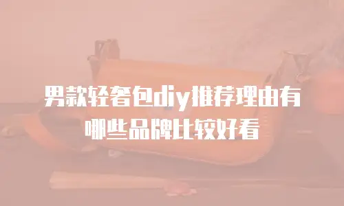 男款轻奢包diy推荐理由有哪些品牌比较好看