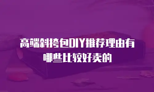 高端斜挎包DIY推荐理由有哪些比较好卖的