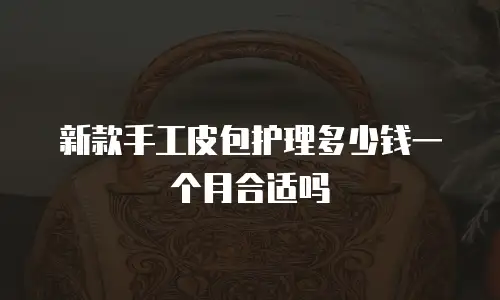 新款手工皮包护理多少钱一个月合适吗