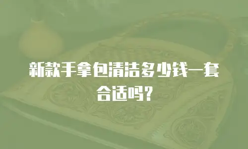 新款手拿包清洁多少钱一套合适吗？