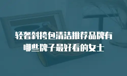 轻奢斜挎包清洁推荐品牌有哪些牌子最好看的女士