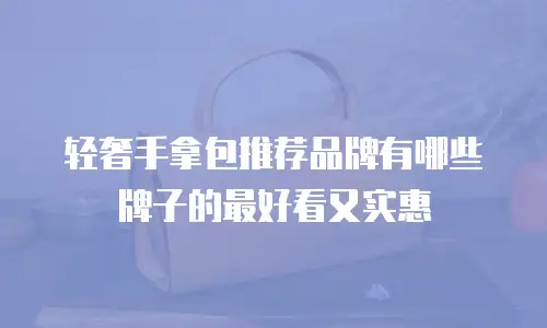 轻奢手拿包推荐品牌有哪些牌子的最好看又实惠