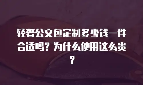 轻奢公文包定制多少钱一件合适吗？为什么使用这么贵？